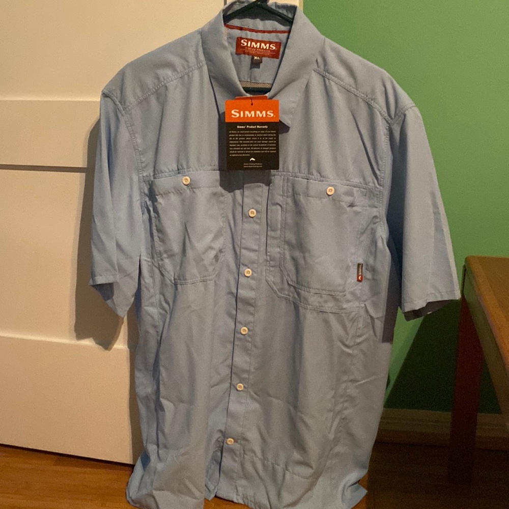 Mens XL simms brand sun protection shirt